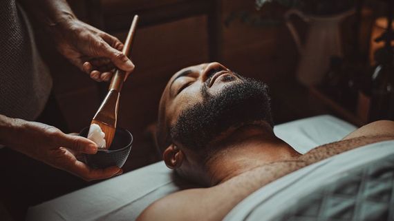 guest enjoying the classic face care