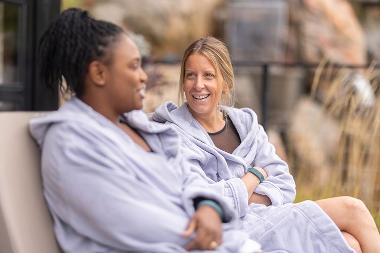 guests relaxing at the spa