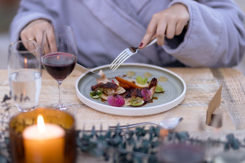 dinner plate at Chef's Table
