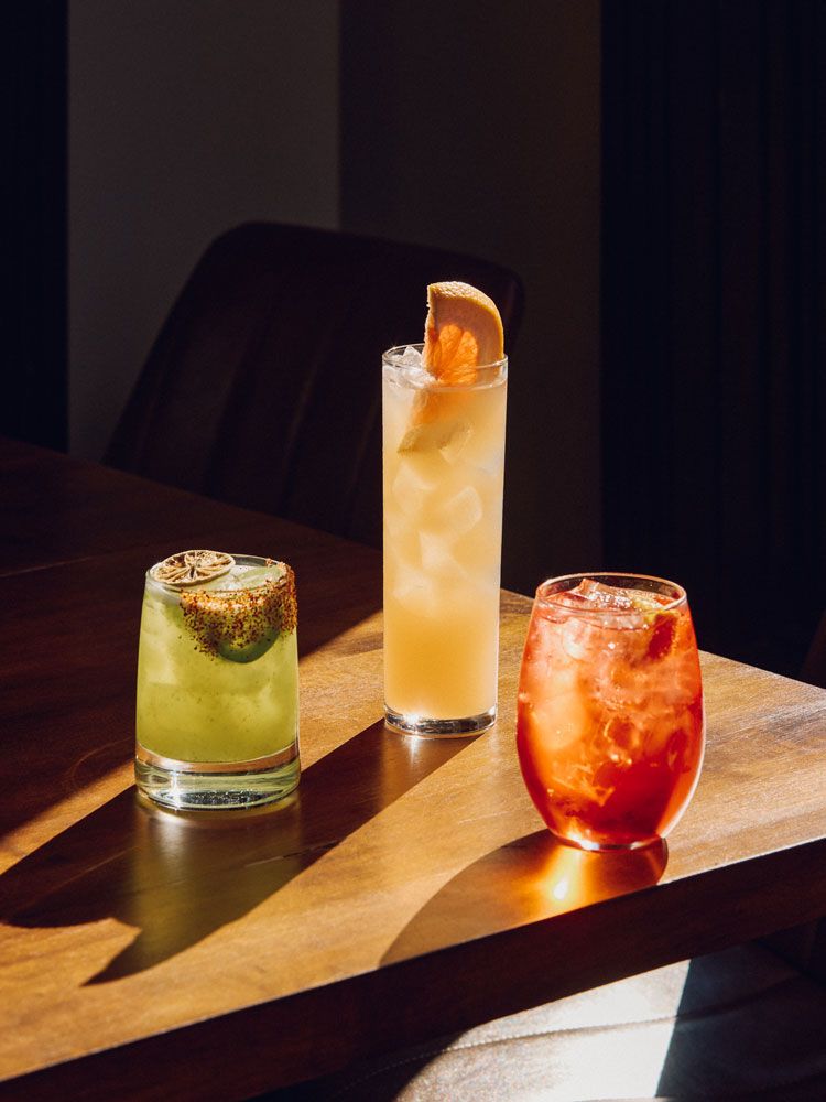various drinks