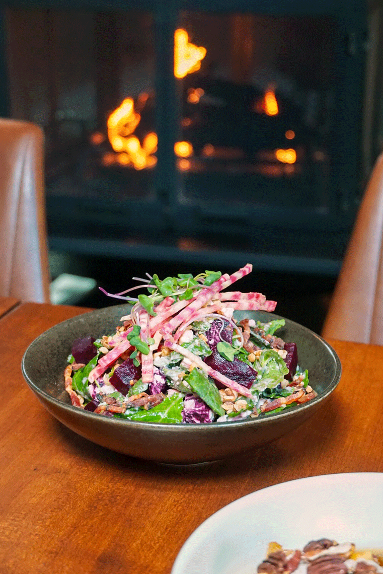beet and goat cheese salad