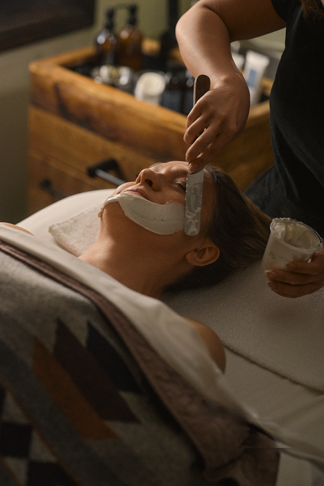guest enjoying the classic face care
