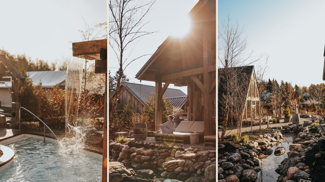 collage photo Thermea Spa Village