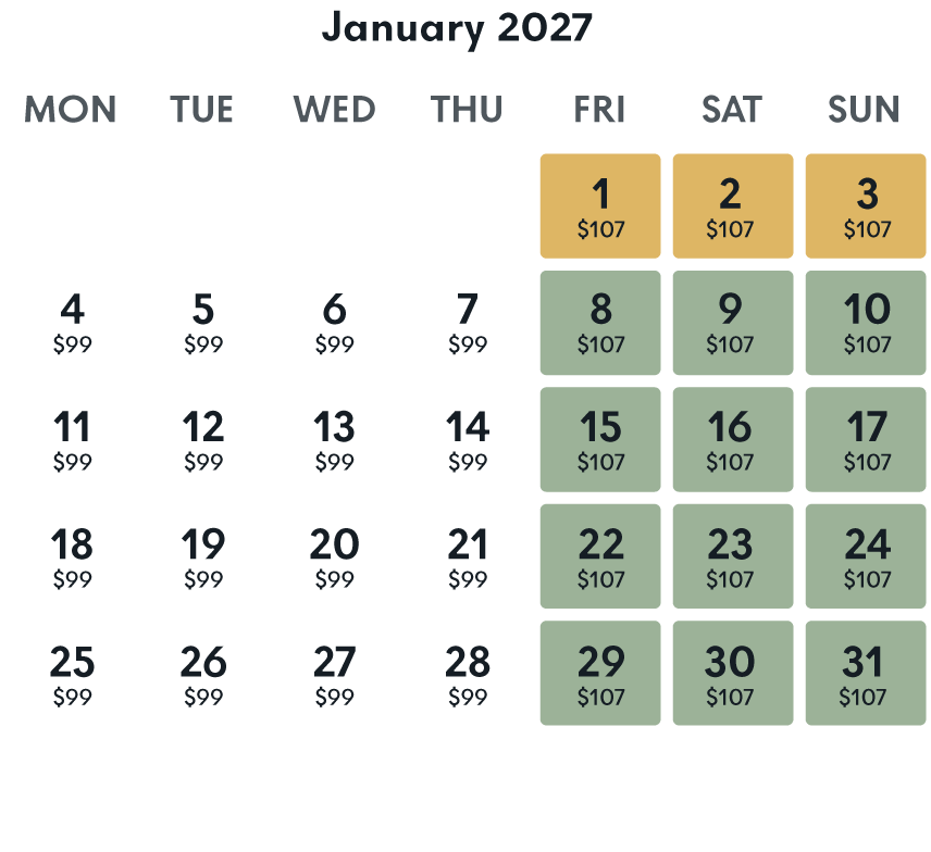 Calendar Jan 2027