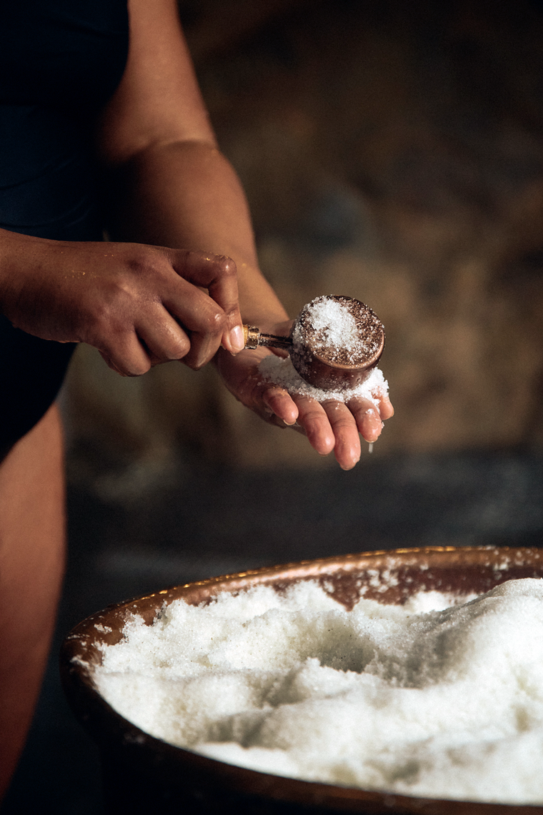Epsom exfoliation salt