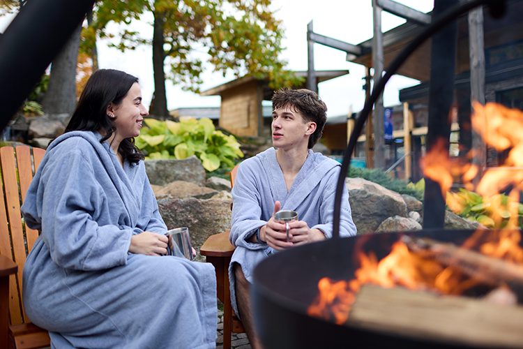 guests relaxing at the spa