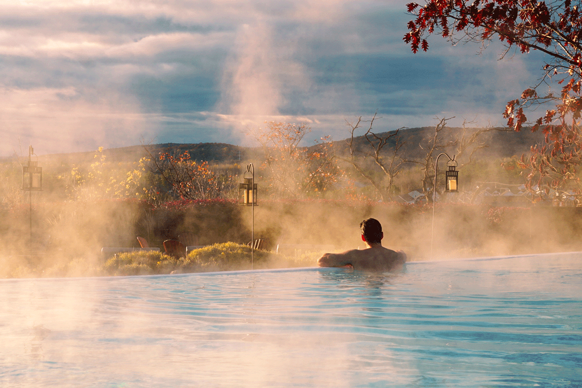 man in the panoramic bath
